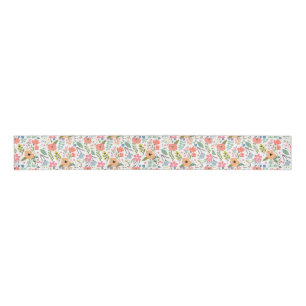 Lazo De Tela Gruesa Dibujo floral moderno