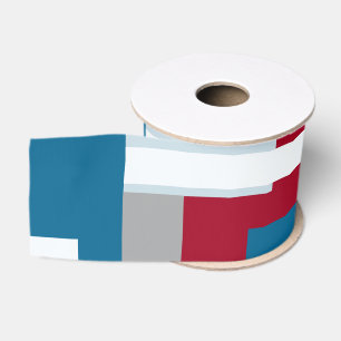 Lazo De Tela Gruesa Diseño de Bloque Retro 4