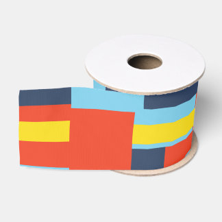 Lazo De Tela Gruesa Diseño de bloque sólido retro / Conjunto 2