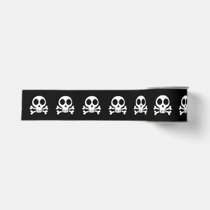 Lazo De Tela Gruesa Diseño de calavera pirata