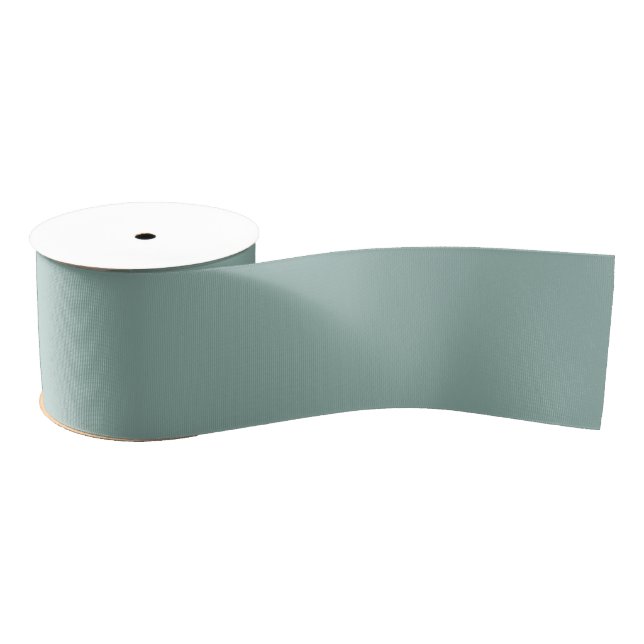 Lazo De Tela Gruesa Diseño Retro Suave Menta (Carrete)