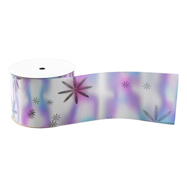 Lazo De Tela Gruesa Dreamy Starburst Waves Pattern (Carrete)