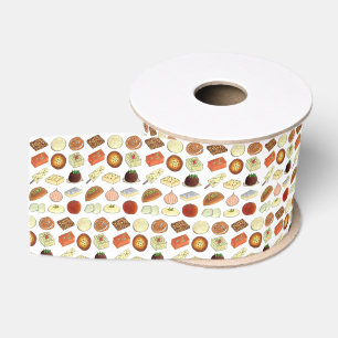 Lazo De Tela Gruesa Dulce Mithai Cocina india Foods Confección Print