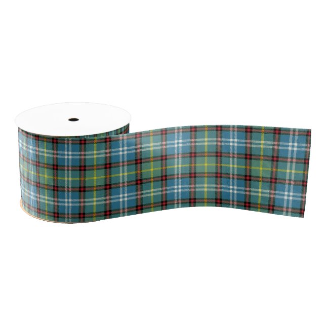 Lazo De Tela Gruesa Dunedin New Zealand Tartan Plaid (Carrete)