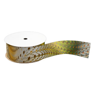 Lazo De Tela Gruesa Earthtone Faux Snakeskin Grosgrain Ribbon