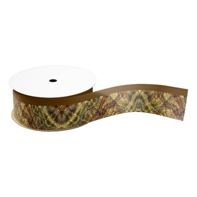 Lazo De Tela Gruesa Earthtone Sampler Grosgrain Ribbon (Carrete)