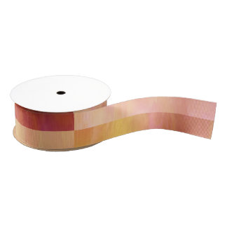 Lazo De Tela Gruesa Earthtone Skies Tiles Grosgrain Ribbon