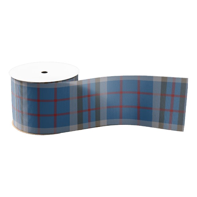Lazo De Tela Gruesa Elegant Plaid Rustic Thompson Tartan (Carrete)