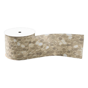Lazo De Tela Gruesa Elegante Purpurina de champán Sparkle Sequin