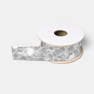 Lazo De Tela Gruesa Elegante Purpurina plateado Sparkle Glam Sequin
