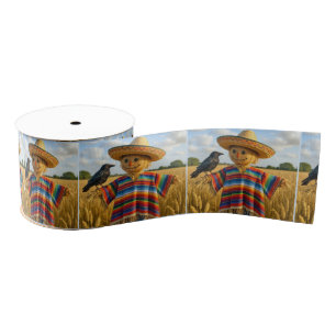 Lazo De Tela Gruesa Espantapájaros con sombrero y poncho