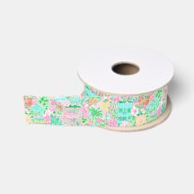 Estampa Preppy Pastel de Charleston Palm Beach