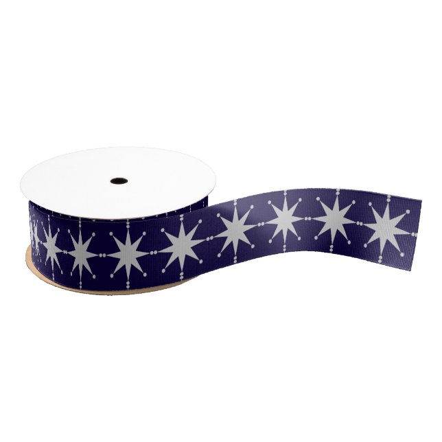 Lazo De Tela Gruesa Estrellas retro (Carrete)