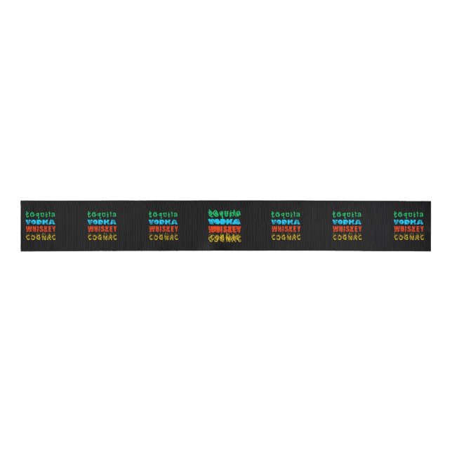 Lazo De Tela Gruesa Famosa bebida Grosgrain Ribbon (Anverso)