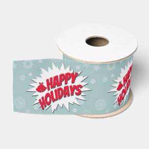 Lazo De Tela Gruesa Felices Fiestas