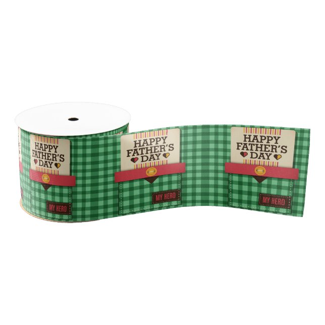 Lazo De Tela Gruesa Feliz Día del Padre (Carrete)