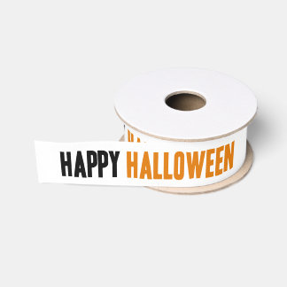 Lazo De Tela Gruesa Feliz Halloween {astuto}