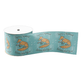 Lazo De Tela Gruesa Feliz Navidad Fox Cozy