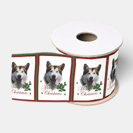 Lazo De Tela Gruesa Feliz Navidad Malamute de Alaskan