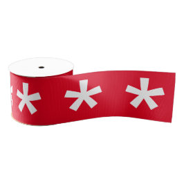 Lazo De Tela Gruesa Festividades de Navidades con copos de nieve blanc