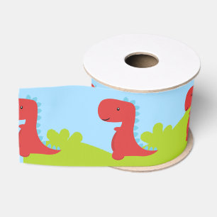 Lazo De Tela Gruesa Fiesta con tema de Dinosaurio adorable