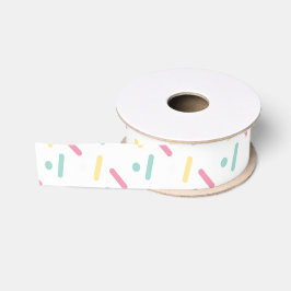 Lazo De Tela Gruesa Fiesta divertida con sprinkles de pastel