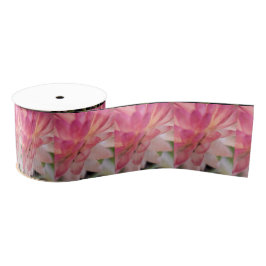 Lazo De Tela Gruesa Flor rosa brillante