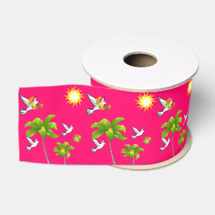 Lazo De Tela Gruesa floral de cinta decorativa