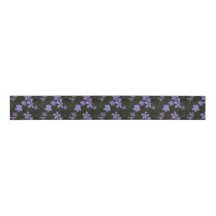 Lazo De Tela Gruesa Flores silvestres rosadas Grosgrain Ribbon
