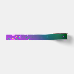 Lazo De Tela Gruesa Fondo morado festivo Mardi Gras