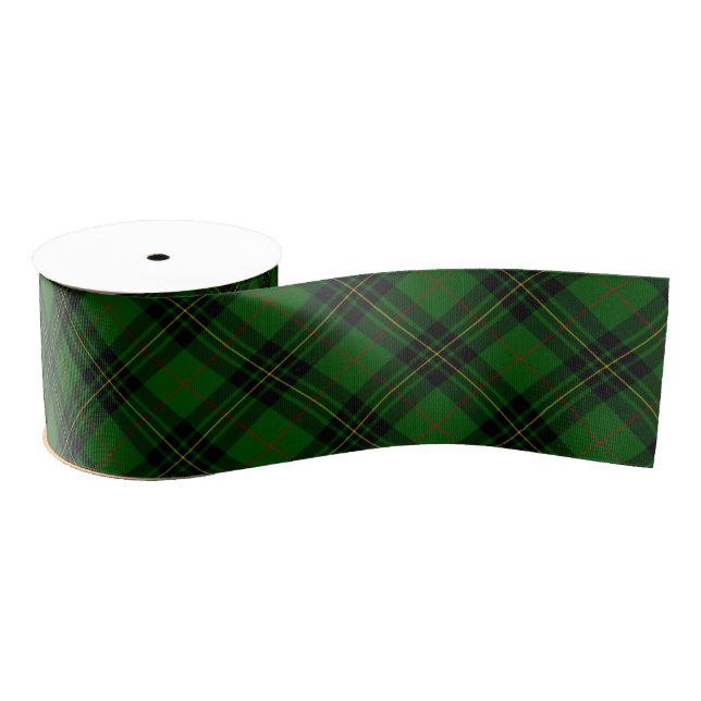 Lazo De Tela Gruesa Forbes tartan verde chicharrón (Carrete)