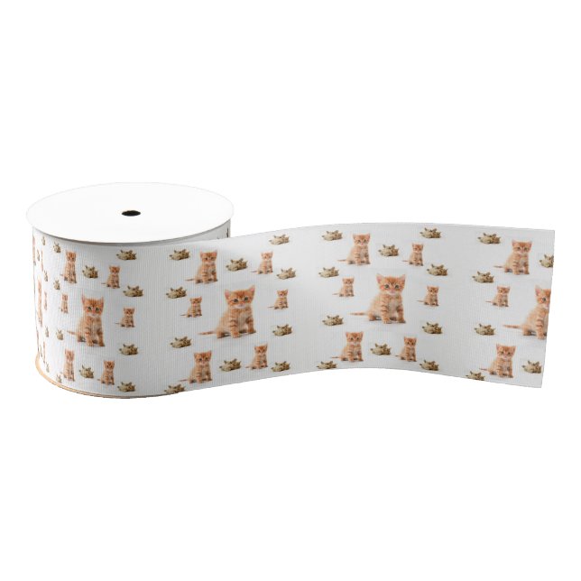 Lazo De Tela Gruesa gatos niños con lazo decorativo (Carrete)