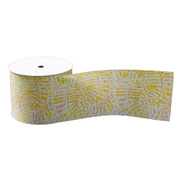 Lazo De Tela Gruesa Gelli Printed Golden Leaves