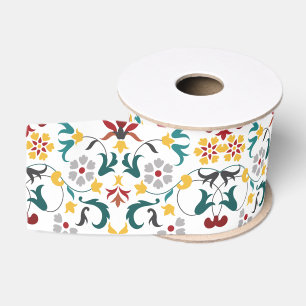 Lazo De Tela Gruesa Geometría Vintage Motivo Clásico Intrincado Boda