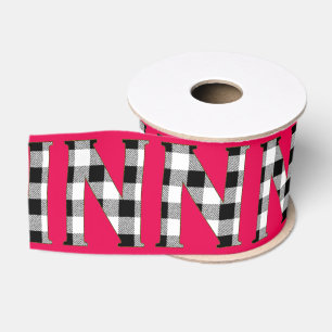 Lazo De Tela Gruesa Gingham Check N