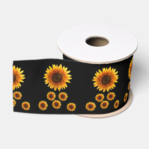 Lazo De Tela Gruesa girasoles decorativos de cinta