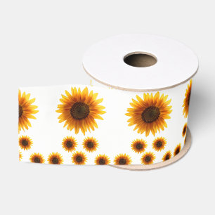 Lazo De Tela Gruesa girasoles decorativos de cinta