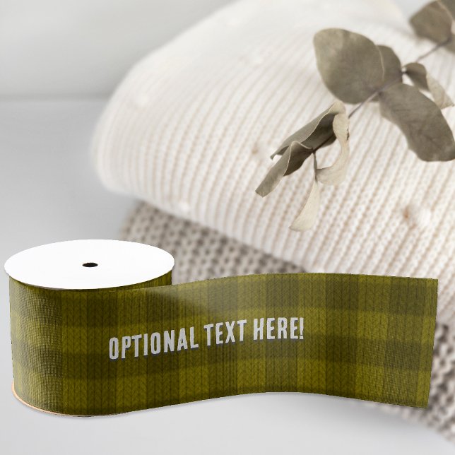 Lazo De Tela Gruesa Gorge Olive Green Plaid - Tu Nombre / Saludo (Subido por el creador)