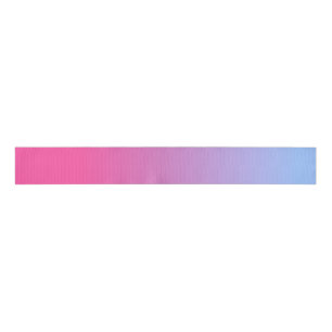 Lazo De Tela Gruesa Gradiente rosa y azul