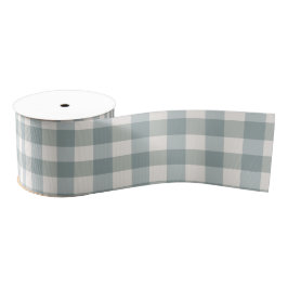 Lazo De Tela Gruesa Granja de campo Green Plaid Gingham Simple