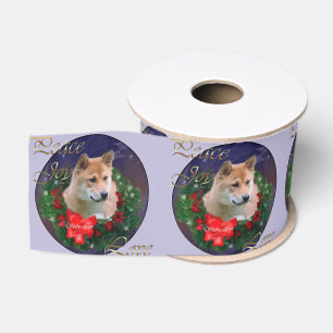 Lazo De Tela Gruesa Guerra de los Navidades Shiba Inu