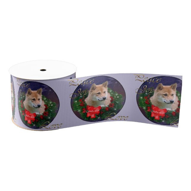 Lazo De Tela Gruesa Guerra de los Navidades Shiba Inu (Carrete)
