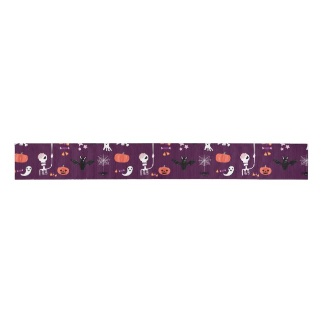 Lazo De Tela Gruesa Halloween (Anverso)
