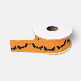 Lazo De Tela Gruesa Halloween Bats