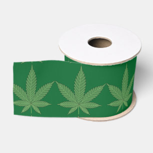 Lazo De Tela Gruesa Hoja de la mala hierba personalizada