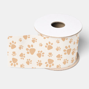 Lazo De Tela Gruesa Huella de pata de perro adorable