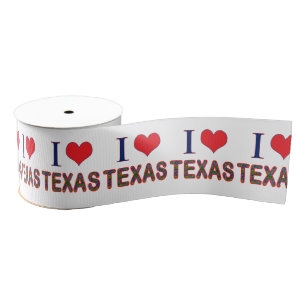 Lazo De Tela Gruesa I (Corazón) Amor Texas Bluebonnet