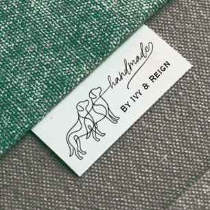 Lazo De Tela Gruesa Icono de mascota hecho a mano con cinta personaliz