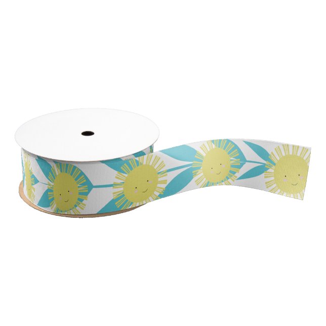 Lazo De Tela Gruesa Kawaii Sunshine Grosgrain (Carrete)
