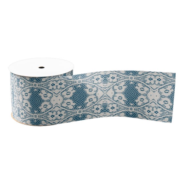 Lazo De Tela Gruesa Lace Grosgrain Ribbon (Carrete)